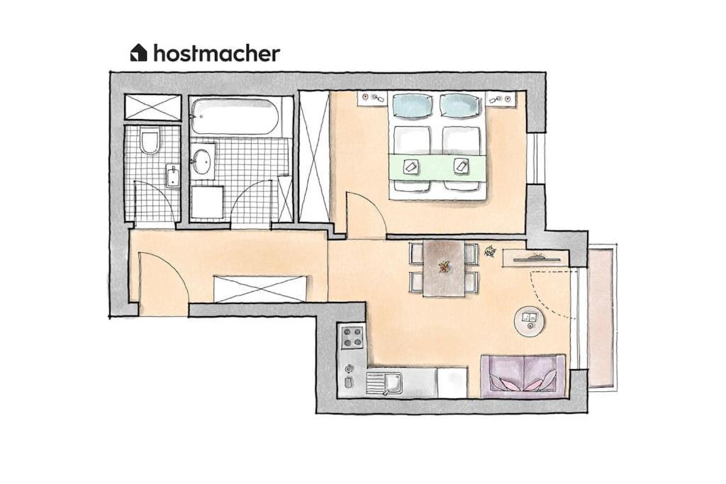 Apartmán 1Br Excellence, Fast To Centre By Hm Vídeň Exteriér fotografie